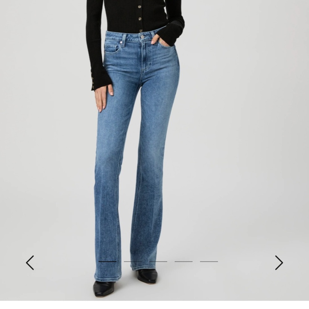 Customized Floral Patchwork Paige Bootcut Jeans - Picture 7 of 9